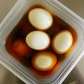 けむくじゃらいぬ's cooksnap of when they made ◆とろ～りこってり黄身濃厚♬うちの味玉子.