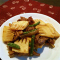 nammy's cooksnap of when they made 牛肉とたけのこの甘辛オイスター炒め.