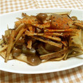 みのりっくす's cooksnap of when they made 簡単　こんにゃくとキノコ牛蒡のピリ辛旨煮.