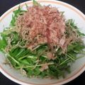 ぢょりぢょり's cooksnap of when they made 水菜とジャコと鰹節のサラダ.
