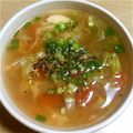 hiroko_x's cooksnap of when they made トマトレタス卵の塩中華スープ。.