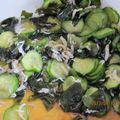 ちゃみ's cooksnap of when they made 胡瓜とワカメとしらすの酢の物（生姜風味）.