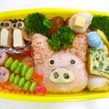 あやかときょうこ's cooksnap of when they made ☆キャラ弁☆...ぶたさん.