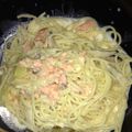 ゆうきちゃんだよ's cooksnap of when they made 鮭ときのこのクリームパスタ♪.