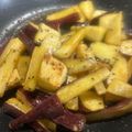 タウタタタン's cooksnap of when they made 砂糖無しで揚げない大学芋.