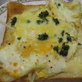 まぁじ's cooksnap of when they made もやしと卵のチーズトースト.