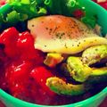 めぐみゎげんき's cooksnap of when they made ころころトマトソースでロコモコ弁当.