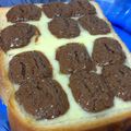 トース党's cooksnap of when they made 簡単♪チーズチョコトースト.