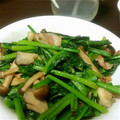 syunkoko's cooksnap of when they made ほうれん草ときのこのソテー.