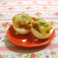 赤い電話's cooksnap of when they made お弁当に♪ピザ的ゆで卵☆.
