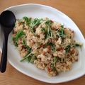 y＊rママ's cooksnap of when they made 焦がし味噌マヨの納豆チャーハン.