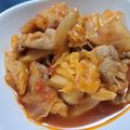 yukoko☆'s cooksnap of when they made キャベツと豚肉のトマト缶煮.