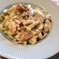 日々の食事's cooksnap of when they made 10分で！クリームソースのパスタ♪.