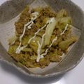 七圭ママ's cooksnap of when they made 合挽き肉キャベツのカレートマトチーズ炒め.