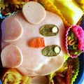 Wskitchen's cooksnap of when they made カービーキャラ弁.