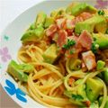 みね猫's cooksnap of when they made アボカドとベーコンのクリームパスタ.