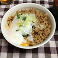 よこボーダー's cooksnap of when they made 簡単鶏そぼろ.