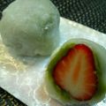 haturi's cooksnap of when they made 抹茶餡いちご大福.