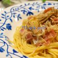 bobitin's cooksnap of when they made 1人ランチにも♪和風クリーム？！パスタ.