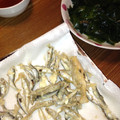 ひなたひかる's cooksnap of when they made 稚鮎の天ぷらと頂き方.