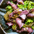 yoco152's cooksnap of when they made 簡単 ホタルイカとなばなのおぼろ昆布〆♪.