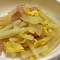 ブー吉's cooksnap of when they made 優しい味＊大根とベーコンの塩炒め.
