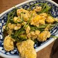 Makki203's cooksnap of when they made 豆苗（とうみょう）と卵のふわとろ炒め.