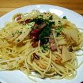 ぐっちぃー's cooksnap of when they made ベーコンたけのこの春パスタ.