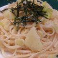 momo_kumi's cooksnap of when they made 新じゃがいもとタラコのパスタ.