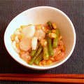 モンブランエミ's cooksnap of when they made ぷりぷりシーフードとアスパラの塩炒め.