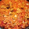 mahomizuho's cooksnap of when they made シーフードミックスde簡単♡魚介パエリア.