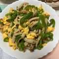 kurin Y's cooksnap of when they made 簡単！ピーマンとちくわの甘みそ炒め.