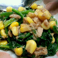 beeblock's cooksnap of when they made ほうれん草とコーンのサラダ.