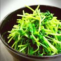 ぱぴやん555's cooksnap of when they made 豆苗のガーリックソテー.