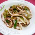 Jock's cooksnap of when they made イカとねぎの塩麹炒め.