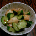みっこ園's cooksnap of when they made タコと胡瓜のごまキムチ和え.