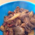にしだぁ's cooksnap of when they made 春味！ウドと鶏肉の炒め煮！.