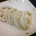 くまやっこ's cooksnap of when they made クリスピー♪蓮根のクリームチーズサンド.