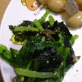 うさうさand4815's cooksnap of when they made ラディッシュの葉と海苔のナムル風.