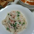 あさひちゃん's cooksnap of when they made スモークサーモンとグリーンピースのパスタ.