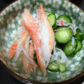 huto☆'s cooksnap of when they made 胡瓜とかにかまぼこの酢の物.