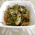 nyangomama's cooksnap of when they made 水菜と油揚げのさっと煮.