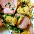 naomi1's cooksnap of when they made 豆苗とベーコンのふわ玉炒め.