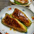 美らはいび's cooksnap of when they made 豚挽肉でジュワ～！甘辛ピーマンの肉詰め♡.