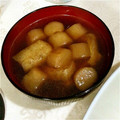 kojyu's cooksnap of when they made めんつゆで簡単★油揚げとちくわのお吸い物.