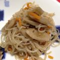 わんぱんだ's cooksnap of when they made ゴボウたっぷり♪　白滝そぼろ煮.