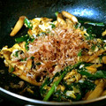 キミ1012's cooksnap of when they made 韮としめじの卵とじ.