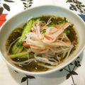 m@n@'s cooksnap of when they made お手軽、カニカマきゅ～りのもずく酢☆.