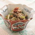 まんまるらあて's cooksnap of when they made きのこと葱の梅ポン酢和え.