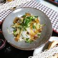 ＴＯＭＯＷＡＴ's cooksnap of when they made 焼きナスと千切り野菜のジュレポンがけ♪.